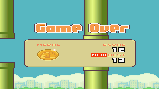 Flappy Bird GBA Screenshot 2