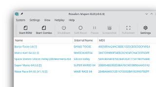 Rosalie's Mupen GUI N64 Emulator Screenshot 1