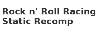 Rock n' Roll Racing (SNES) Static Recomp