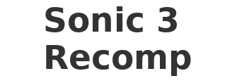 Sonic 3 Recomp