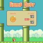 Flappy Bird GBA Screenshot 2